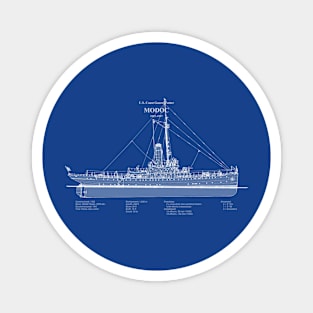 Modoc wpg-46 United States Coast Guard Cutter - ABDpng Magnet